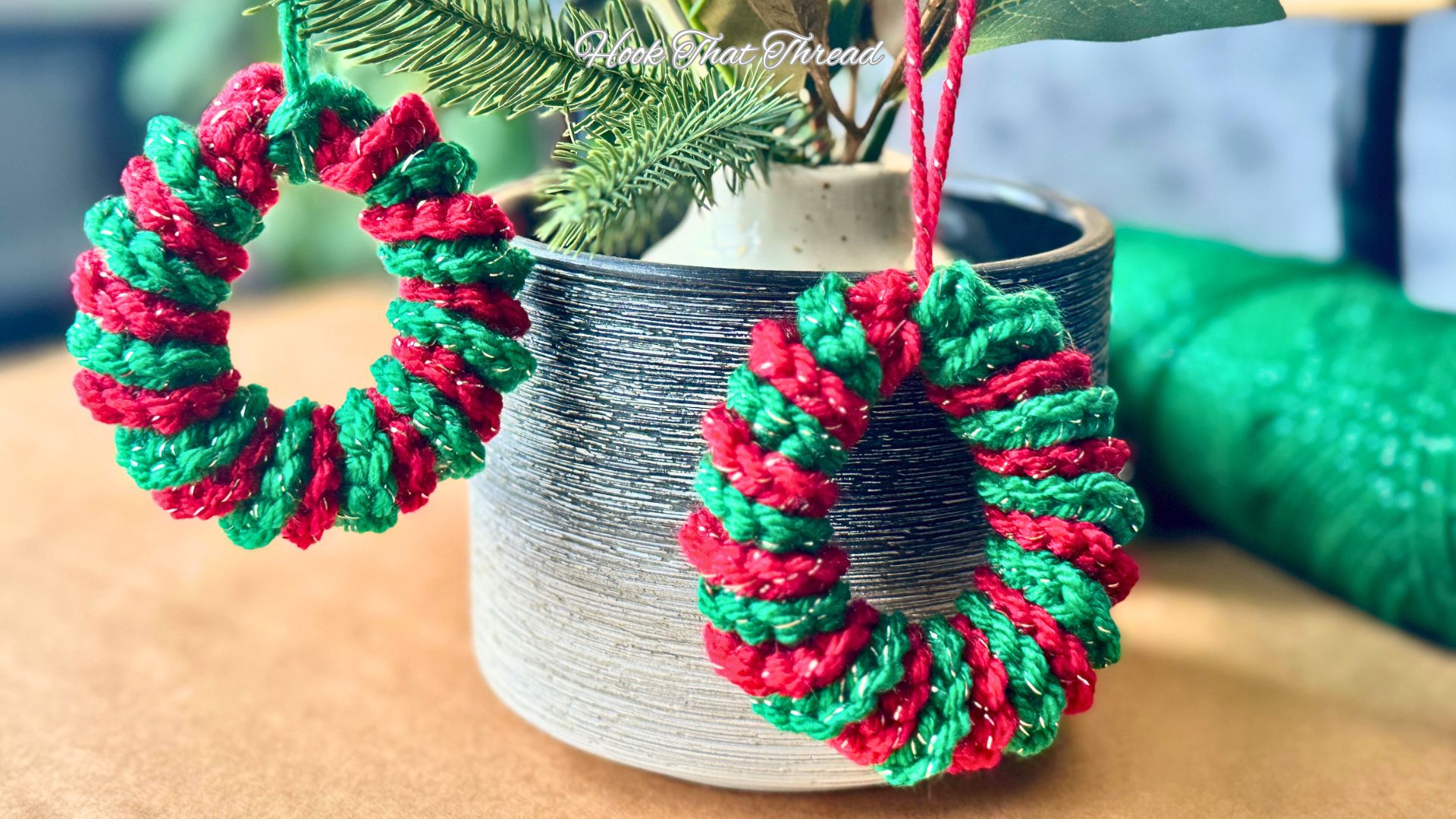 Read more about the article Crochet Mini Wreath Ornament
